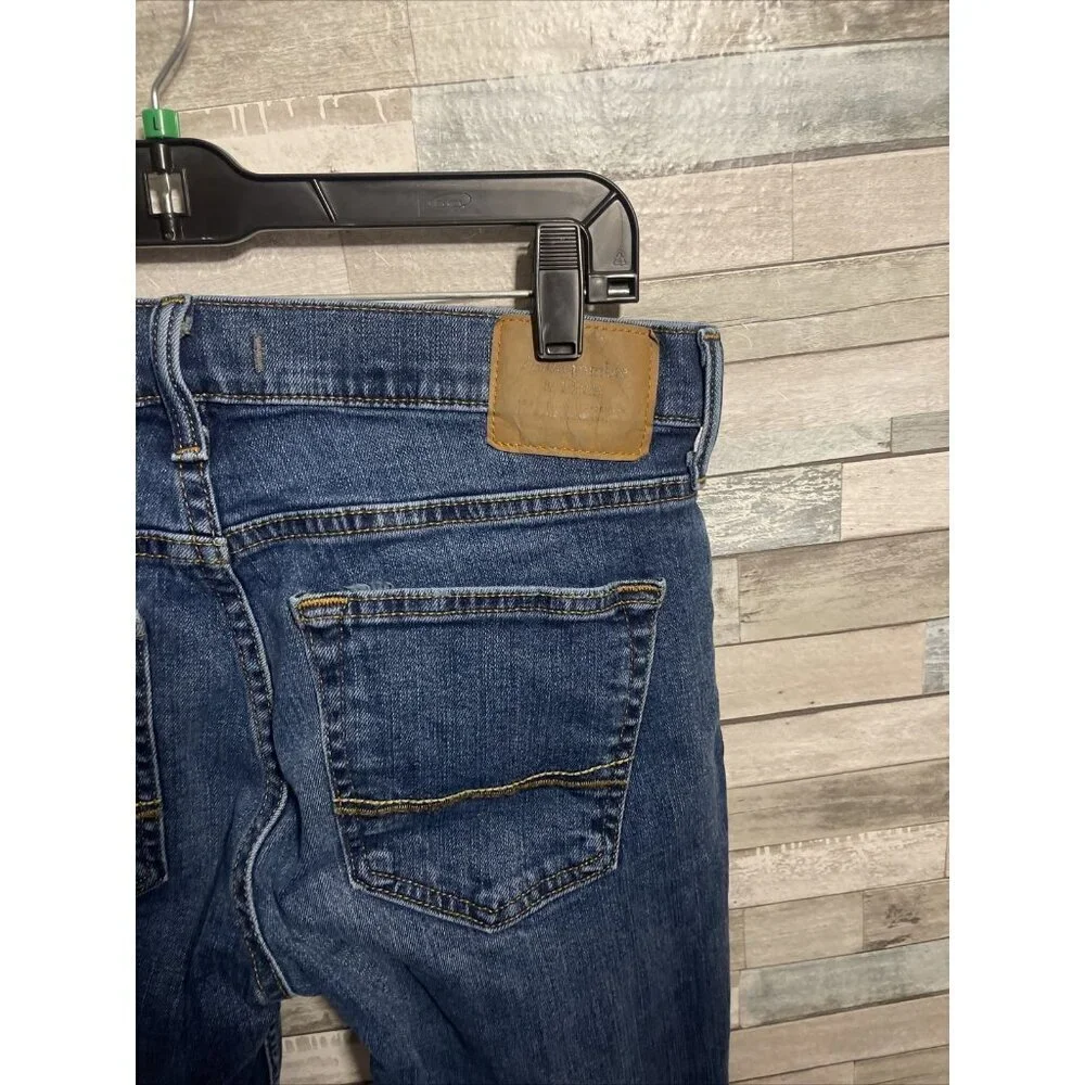 Men’s abercrombie and fitch denim jeans dark wash skinny leg size 29x32